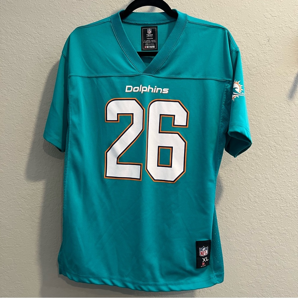 NFL Team Apparel Miami Dolphins Jersey XL (18/20) Youth #26 Miller